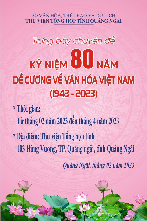 KỶ NIỆM 80 NĂM VỀ ĐỀ CƯƠNG VĂN HÓA VIỆT NAM